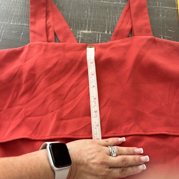 Ann Taylor ruffle tank Burnt orange - Picture 9 of 10